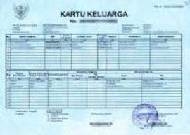 Mengurus Pembuatan Kartu Keluarga (KK)