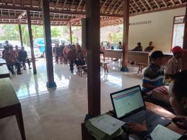 Pemerintah Kalurahan Giripanggung dan BKAD Gunungkidul Gelar Penarikan PBB di Padukuhan Bolang