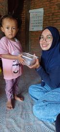 Hari Ke-4 Penyaluran PMT Balita, Pemkal Giripanggung Terus Gencarkan Pencegahan Stunting