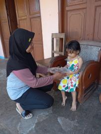 Hari ke-29, Pemerintah Kalurahan Giripanggung Salurkan PMT untuk Balita Berisiko Stunting