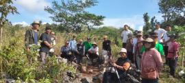 Dinas Kebudayaan Gunungkidul Survei Temuan Menhir Diduga Cagar Budaya di Watu Lare, Giripanggung