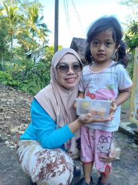 Pemerintah Kalurahan Giripanggung Lanjutkan Penyaluran PMT Hari ke-45 untuk Cegah Stunting Balita