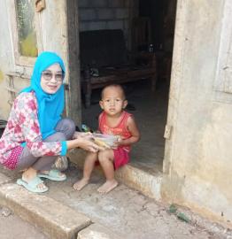 Hari ke-47, Kalurahan Giripanggung Lanjutkan Penyaluran PMT untuk Balita Berisiko Stunting