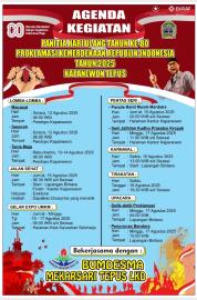 Agenda HUT ke-80 RI Kapanewon Tepus 2025 