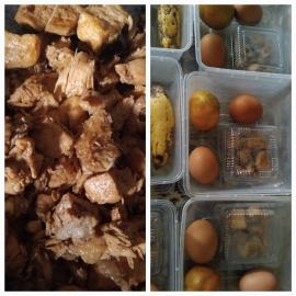 Hari ke-87, Kalurahan Giripanggung Salurkan PMT Ayam Kecap dan Telur