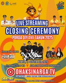 Closing Ceremony PORDA XVII DIY Tahun 2025