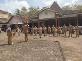 Apel Rutin Senin, Pemerintah Kalurahan Giripanggung Tingkatkan Disiplin Dan Kerja Sama