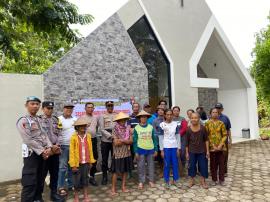 POLSEK TEPUS LAKSANAKAN BAKTI RELIGI DI GKJ SABDO ADI SEMANU