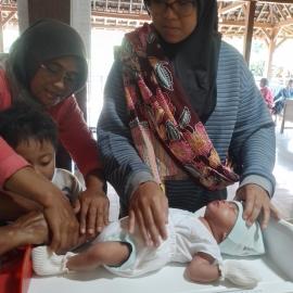 Kader Posyandu Padukuhan Bolang Laksanakan ILP dan Penimbangan Balita Bersama UPT Puskesmas Tepus II