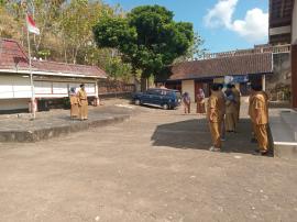 Pemerintah Kalurahan Giripanggung Gelar Apel Rutin Senin, Lurah Tekankan Kedisiplinan